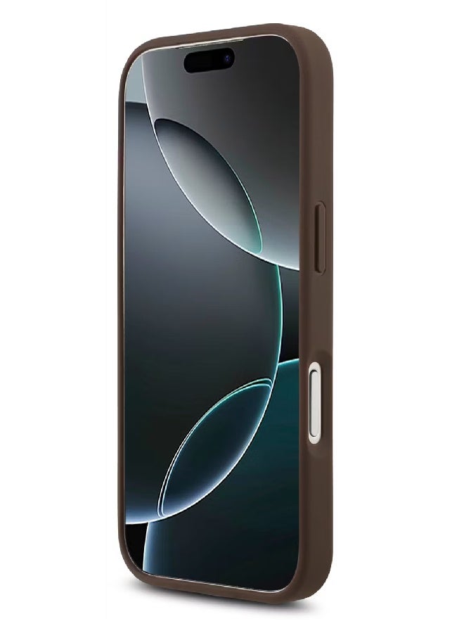 Guess PU Leather Case with Big 4G & Classic Logo for iPhone 17 Pro Max - Brown - Image 3